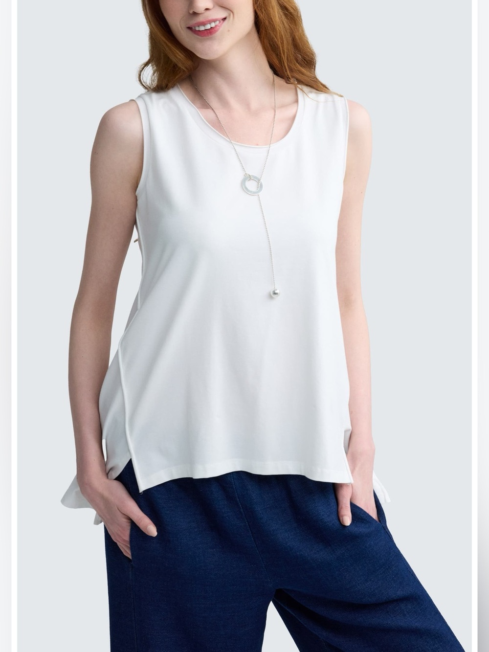 Luukaa Carmel Tank Top Ivory White